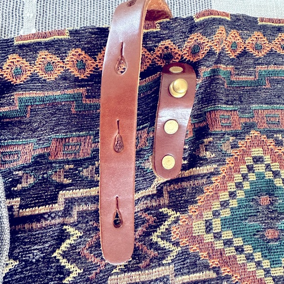 TSD Aztec Woven Bohemian Patterned Crossbody Shoulder Bag - Picture 10 of 11